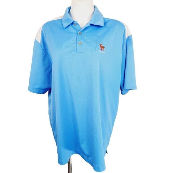 Nike Golf Camelback fitdry polo blue white Size XL - Picture 1 of 6